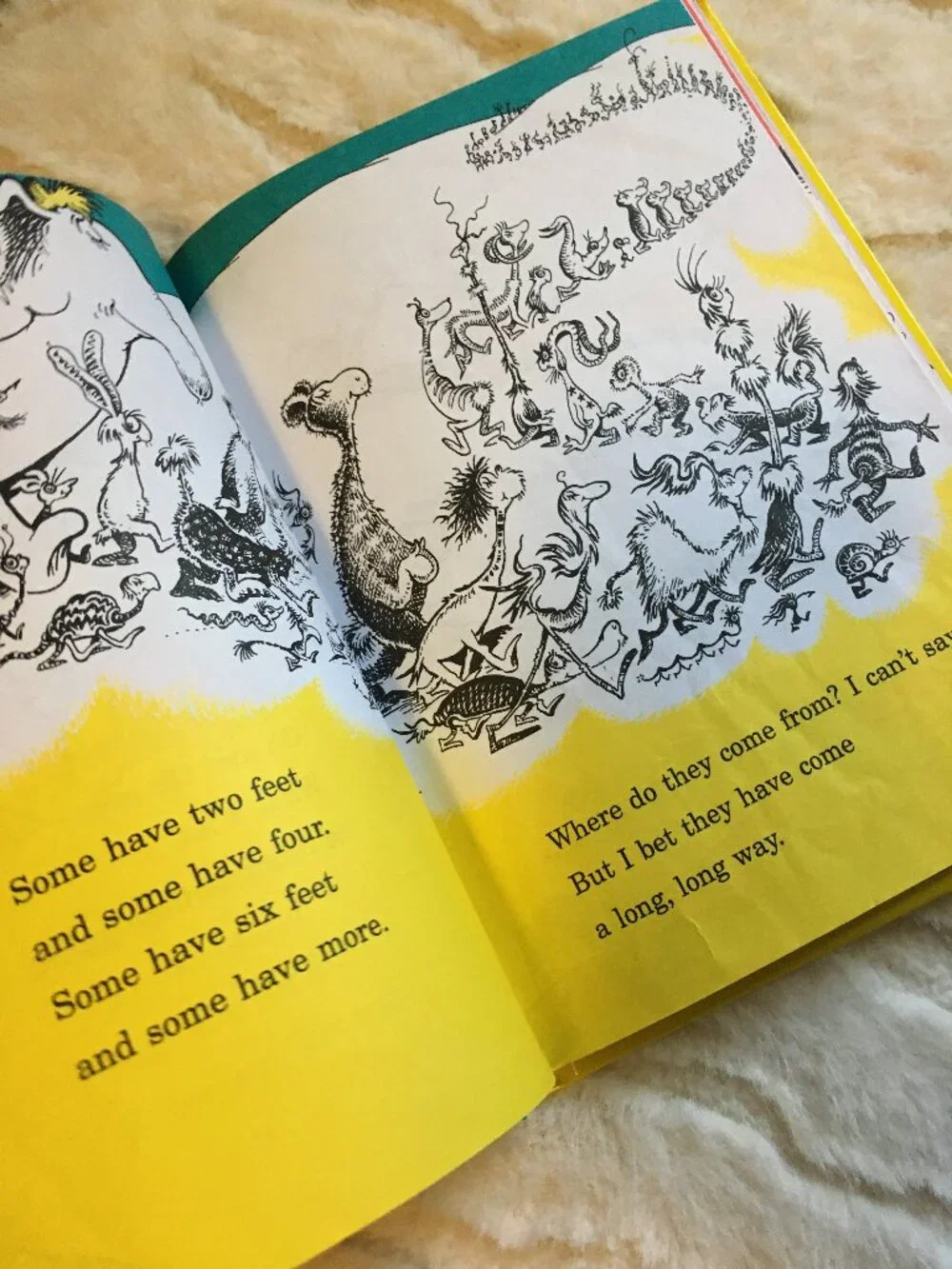 Vintage 1986 Dr Seuss One Fish Two Fish Red Fish Blue Fish Hardcover Book - Picture 9 of 10